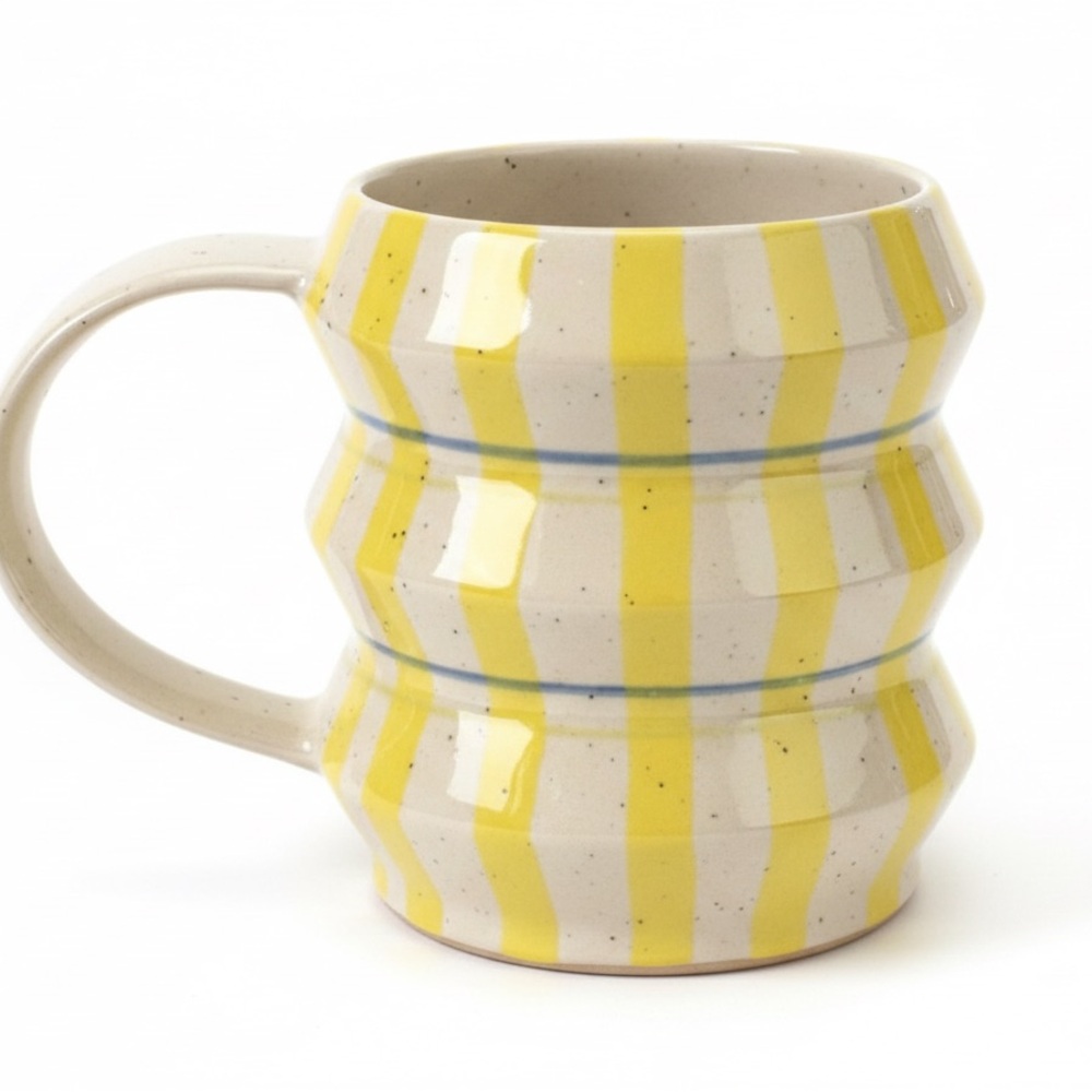 Anthropologie NWT/NIB Josephine Mug in Chartreuse